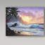 Fikes «Sunset Beach 1», reproduction de peinture à l'huile sur toile tendue-25329310