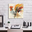 Art mural en toile Festive Rooster 2 'par Albena Hristova, 18 po x 18 po