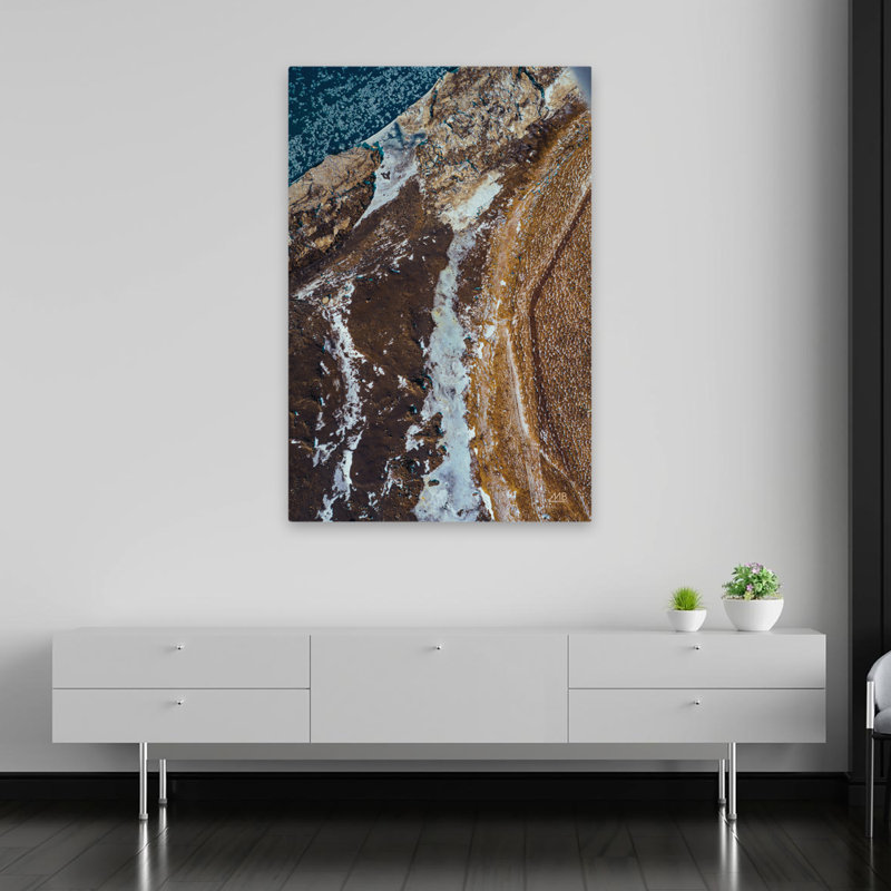 Islande vue du dessus II, H 60 po x l 40 po