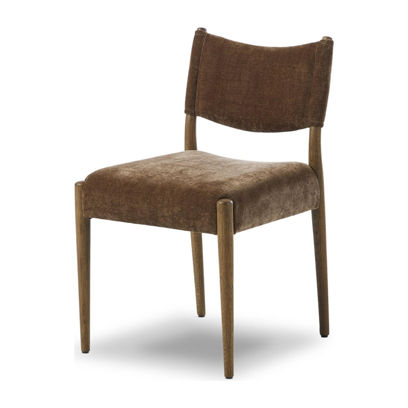 Chaise sans accoudoirs Tara Yokum, Chêne grillé, Champignon Altair