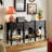 59.06" Brown Rectangular Solid Wood Console Table-105550941-105550940