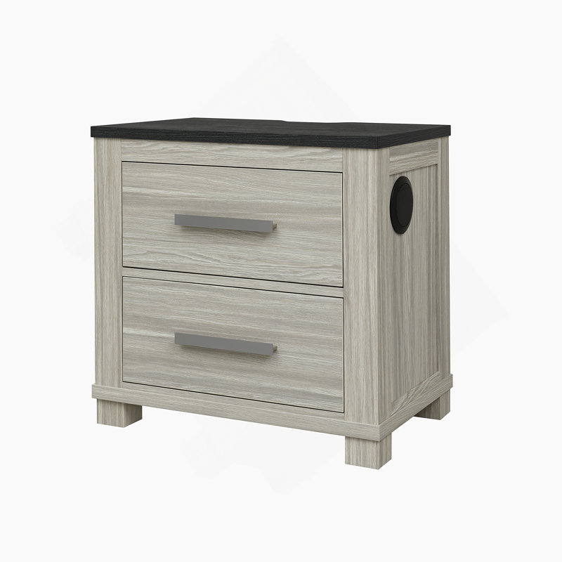 Table de chevet avec 2 tiroirs