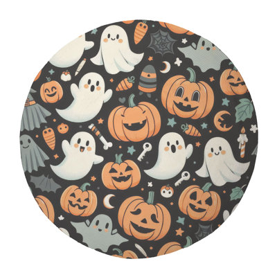 Tapis tressé Haunted Pumpkins