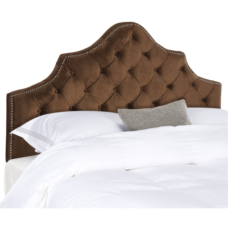 Danile Upholstered Headboard, Twin, Chocolate