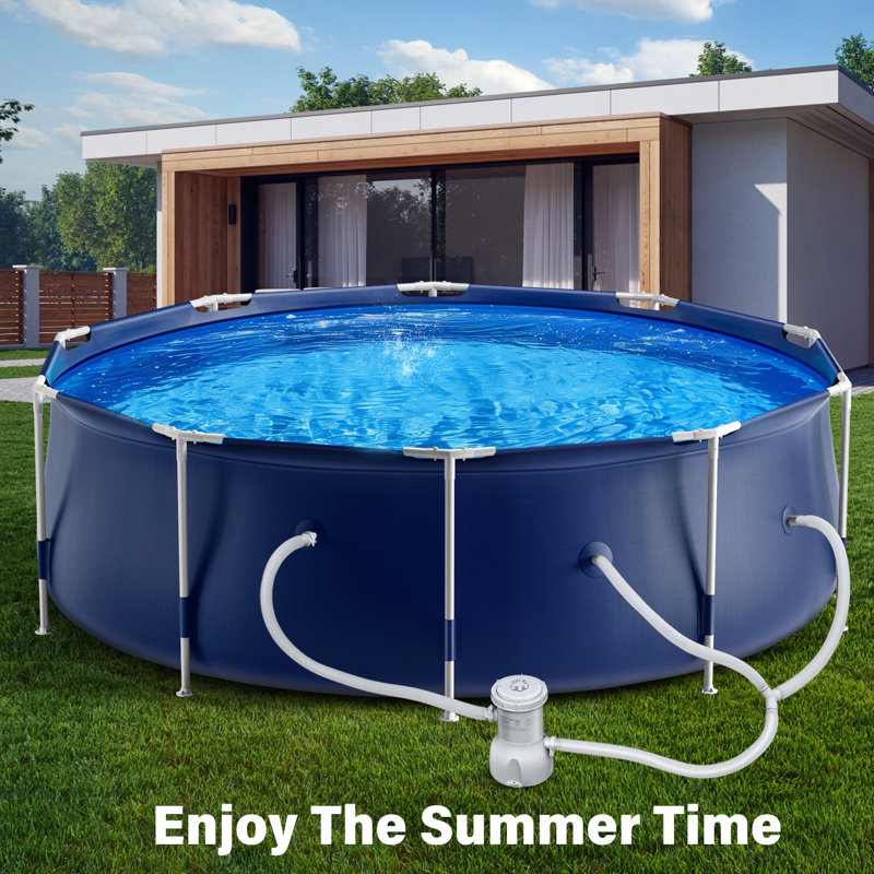 Piscine fraîche hors-sol encadrée