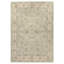 Tapis traditionnel en laine fait main, bordé vert vinyle/beige-1848062214