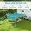 Dakota Fields Polyester-ammonia Cover Retractable Patio Awning,Freestanding Awning-1321367808