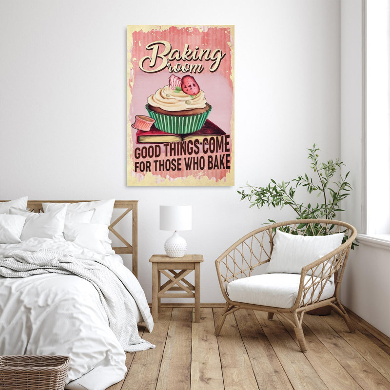 Bake Room - 1 pièce, impression sur toile tendue sur toile tendue, H 20 po x l 16 po x P 1,25 po