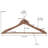 Noria Slim Cedar Hangers, Fixed Bar and Swivel Hook, Perfect to Organize and Protect Your Clothing-2052453944