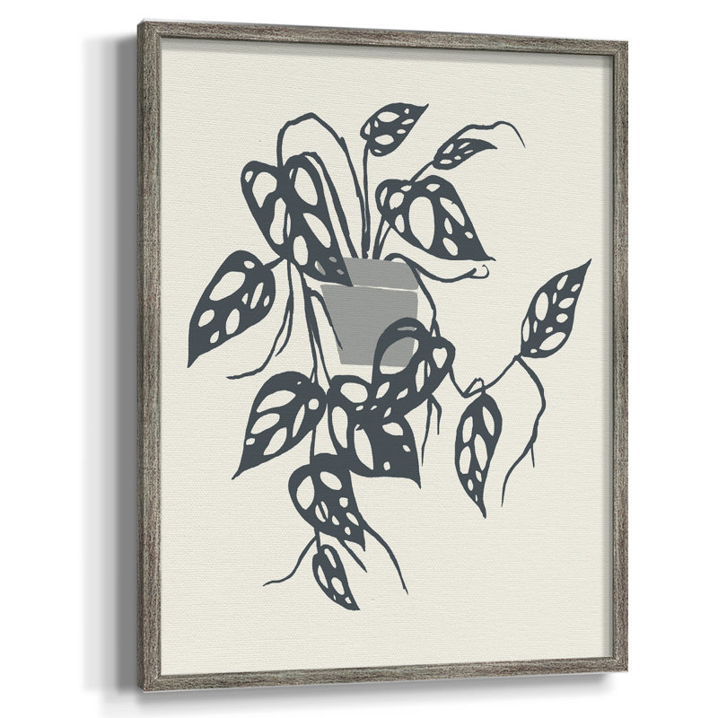 «Growing Leaves VI», reproduction encadrée - bois massif, H 11 po x l 9 po