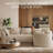 Boneless 111" Wide Upholstered Curved Sectional Sofa 2-Piece Modular Boneless Sectional Couch-936195498