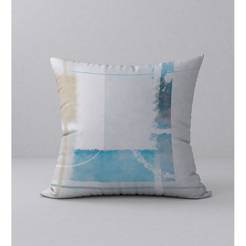 Abstract Throw Pillow, 20" H x 20" W