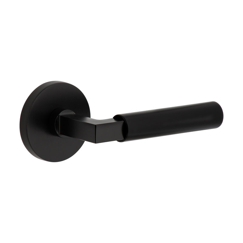 Mannequin simple avec levier Contempo Viaggio Circolo Rosette, Noir satiné, Oui, Rond