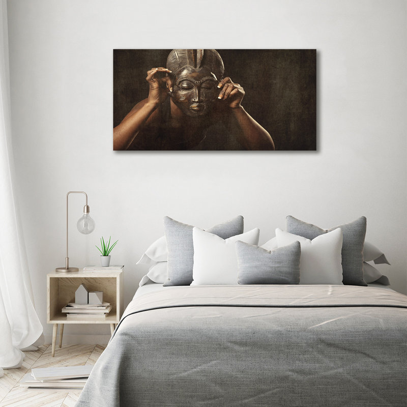 African Mask - Wrapped Canvas Print