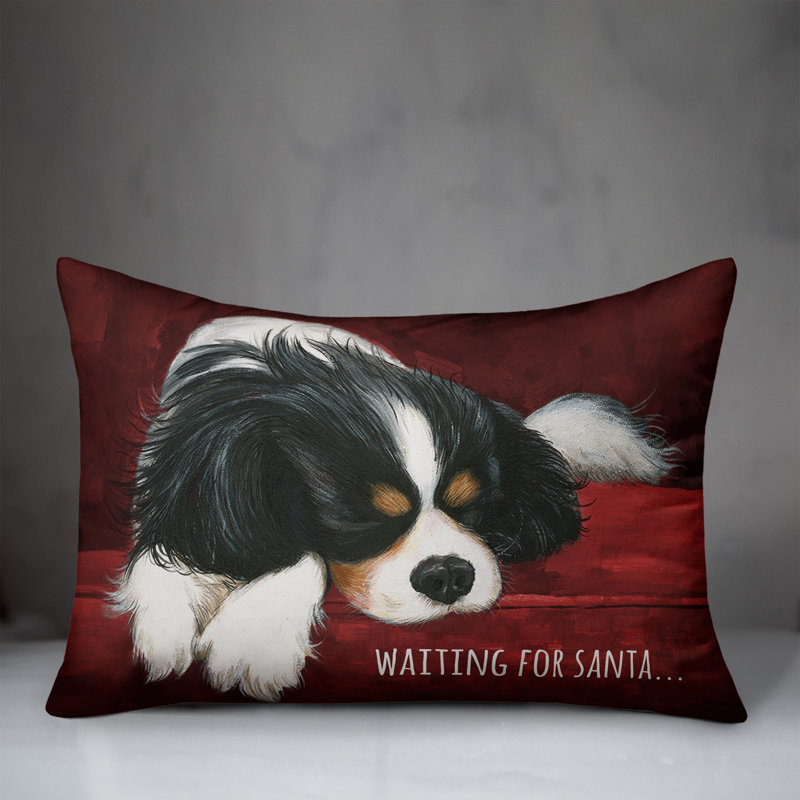  Waiting for Santa Lumbar Pillow, Pillow Cover Only - No Insert