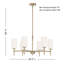 Lustre à 6 lumières de 26,38 po de largeur Wexton-109594300-109594304