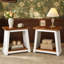 Table de bout en bois massif avec tablette de rangement-2034770970