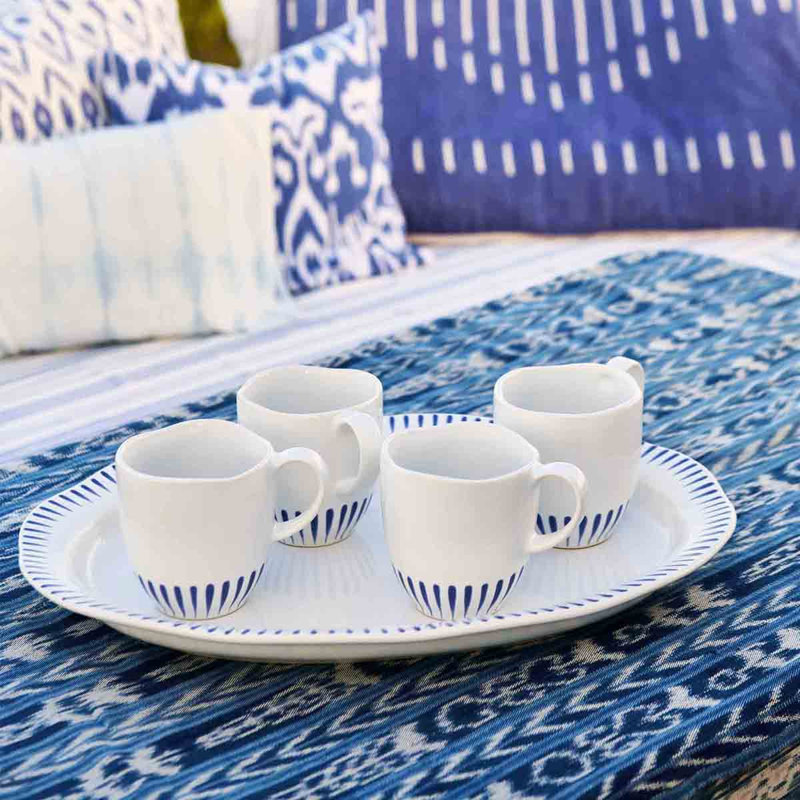 Sitio Stripe Mug, Delft Blue