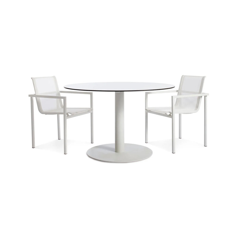 Skiff Outdoor Dining Armchair, White