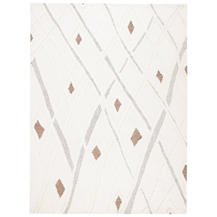 Adleigh Striped Wool Hand Tufted Area Rug