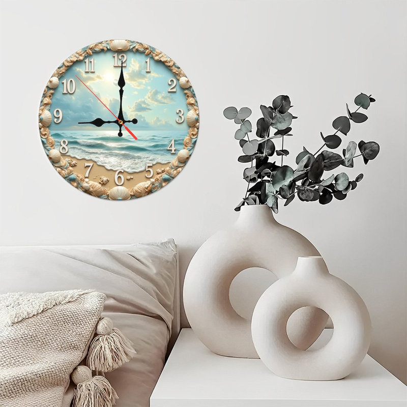 Horloge murale océan