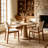 Jordaan Fully Assembled Modern Dining Chair Set of 2, Faux Leather with Solid Wood Legs