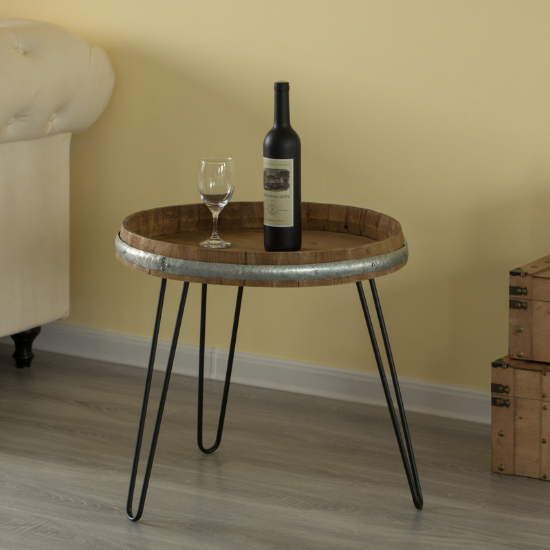 Akwasi Solid Wood Tray Top End Table Set