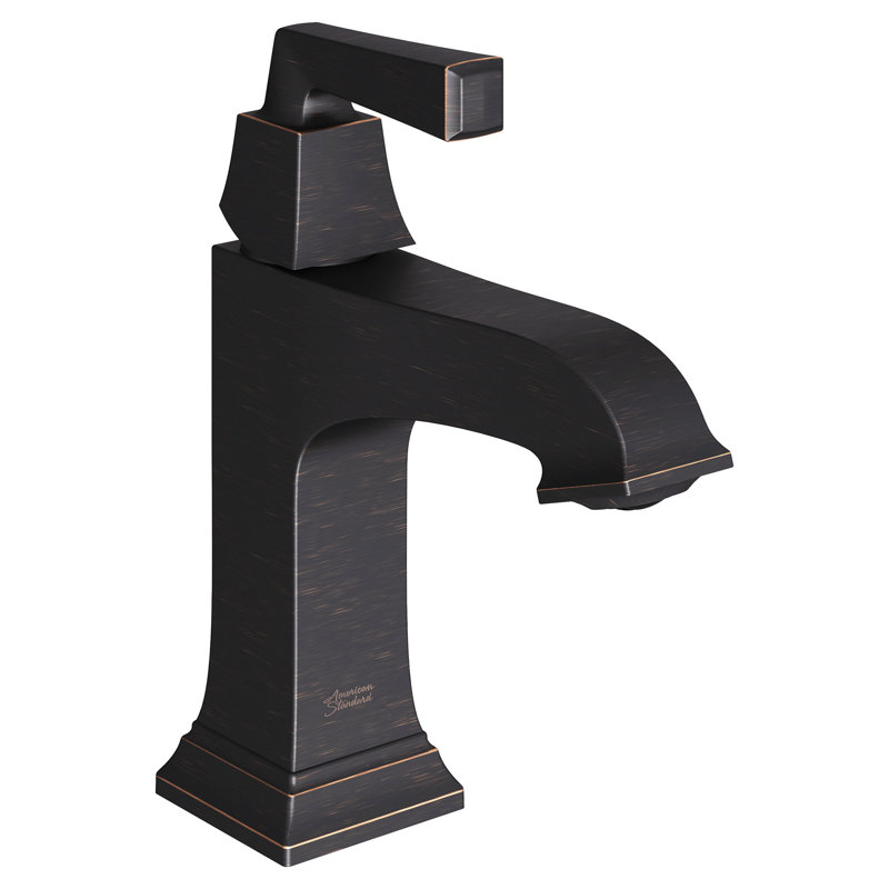 Town Square S Single-Hole Single-handle Bathroom Faucet with Drain Assembly, Legacy Bronze
