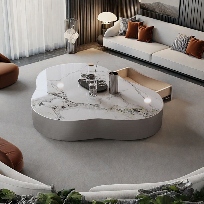Table basse en ardoise avec nuage italien