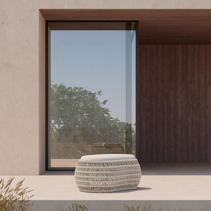 Sicily Ottoman + Desert Cushion