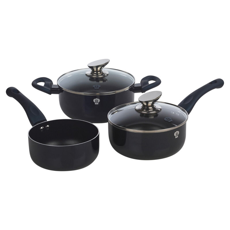 5 - Piece Almunium Cookware Set, Aquamarine