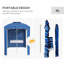 Parasol de plage portatif 5,8 pi x 5,8 pi Outsunny