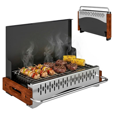 Outsunny 34cm W Portable Charcoal Grill