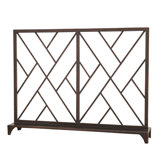 Chinoise Fret Fireplace Screen