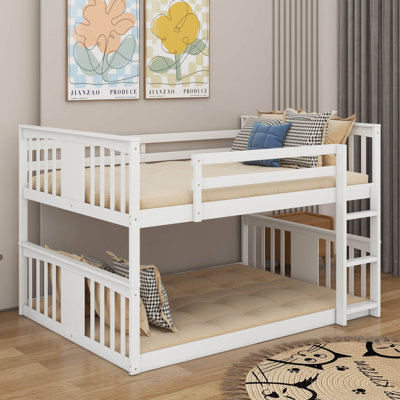 Full Over Full Bunk Bed With Ladder