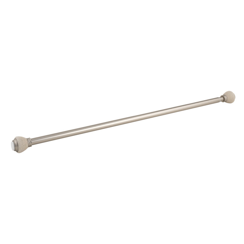 3'' Straight Shower Curtain Rod, Brushed Nickel