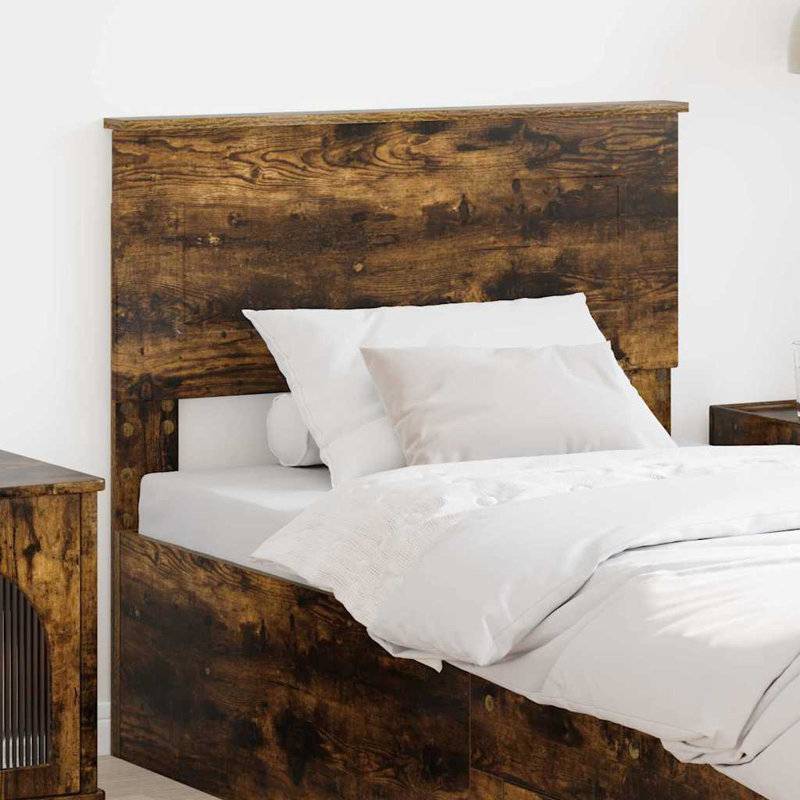 Headboard, UK Single - DE 90 x 190 cm, Smoked Oak