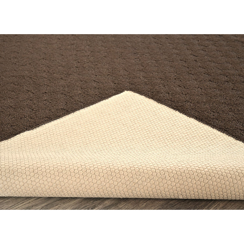 Tapis brun touffeté Esther, Carré 12 po