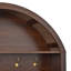 Arbre d'entrée 76 po avec porte cannelée, banc et rangement pour chaussures-921302270