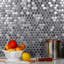 12" x 12" Metal Penny Round Mosaic Wall & Floor Tile