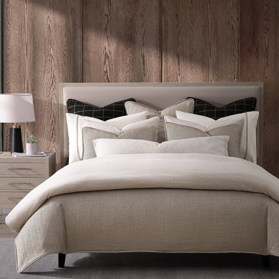 Chenille Herringbone Classic Modern Rustic Twill Woven 3 Pieces Comforter Set