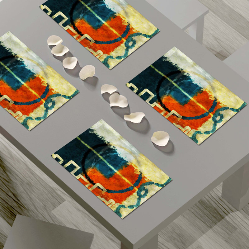 Napperon abstrait en polyester