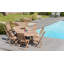 Woehler 6 - Person Teak Solid Wood Patio Dining Set Umbrella Hole Included Oval Table