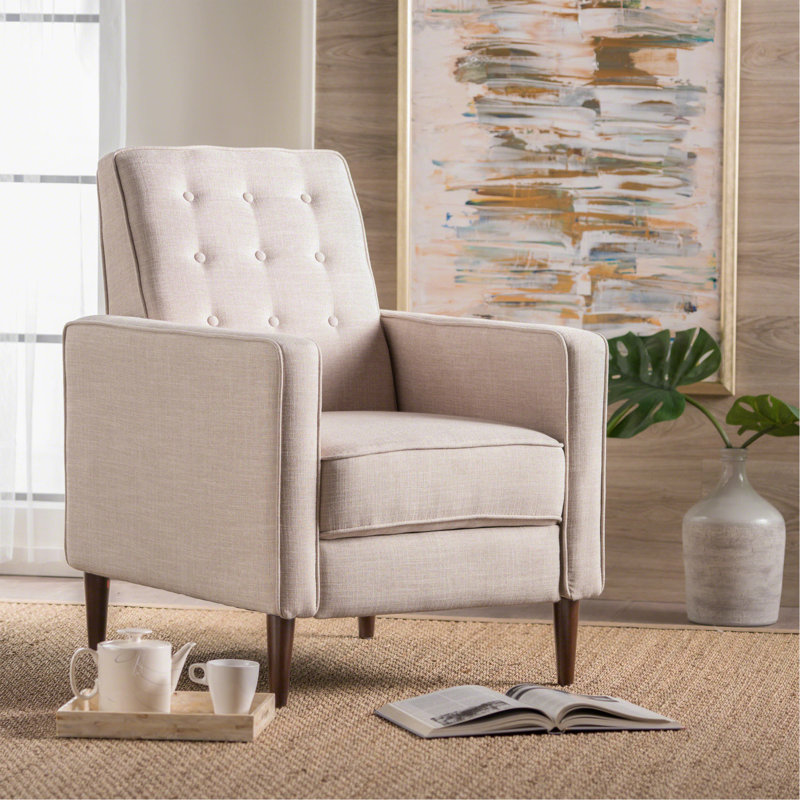 Canapé inclinable en tissu Mid-Century, Blé