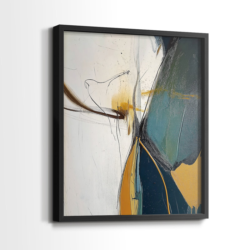 "ABSTRACT Series DCxxiv" par J Paul, Noir, noir, noir, noir, H 21 po x l 17 po