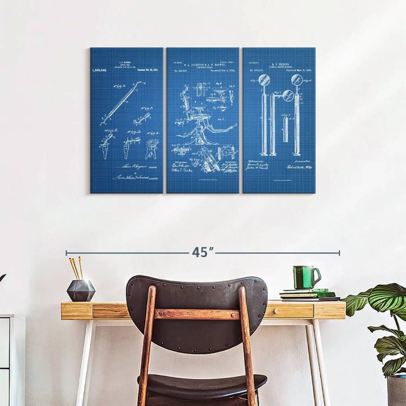 Impression sur toile de plusieurs pièces, H 38 po x l 24 po x P 1,25 po