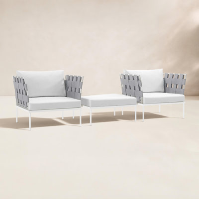 Harmony 3-piece Outdoor Patio Aluminum Set