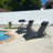 Gerania Outdoor 69.3" Long Reclining Chaise Lounge Set With Detachable Pillow And Table-1204498899