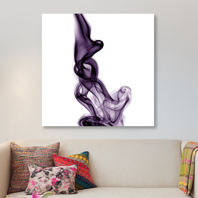 «Smoke VII», impression sur toile, H 48 po x l 48 po x p 1,5 po, Toile tendue, Pas de tapis