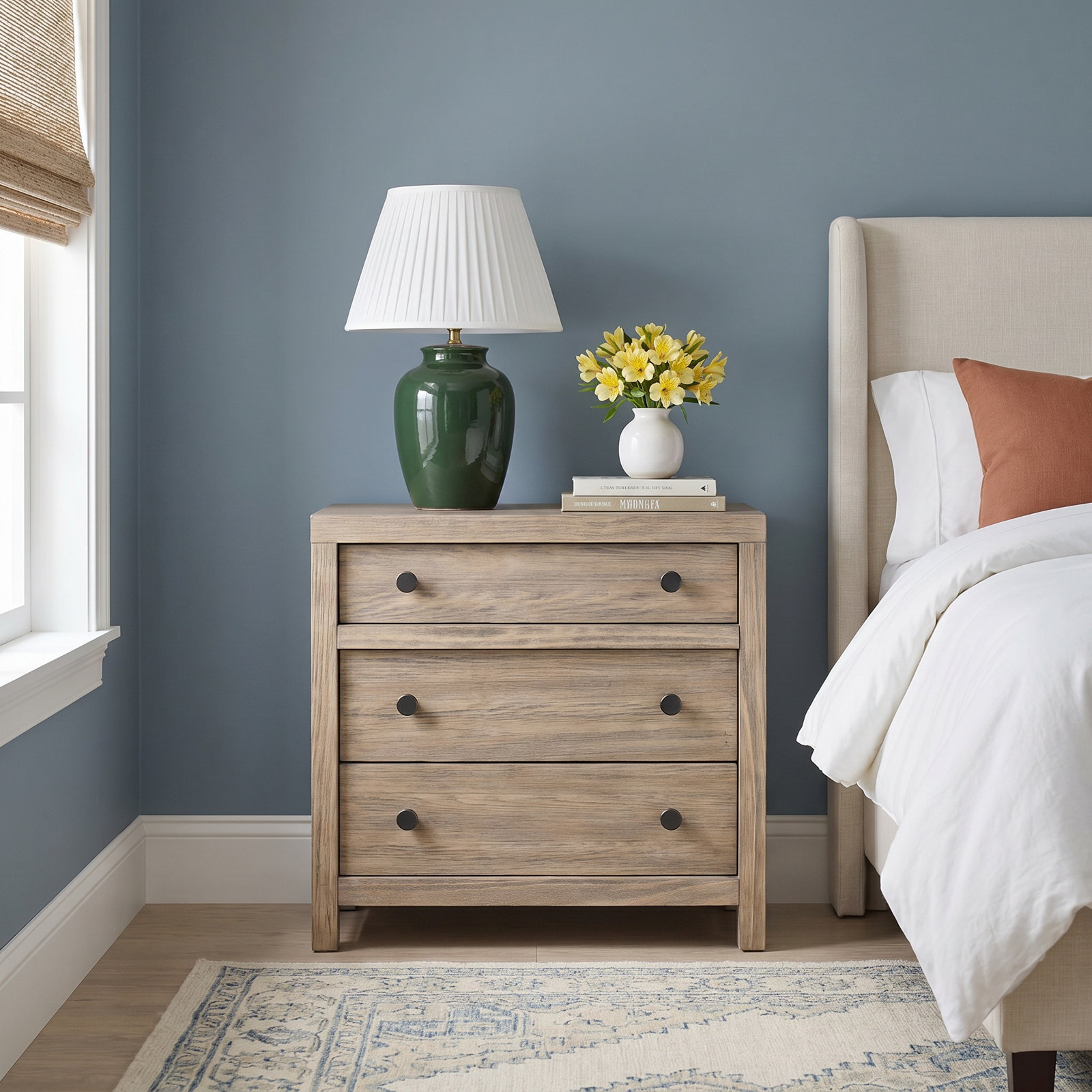 Baxley 30" Oak Nightstand, Brown